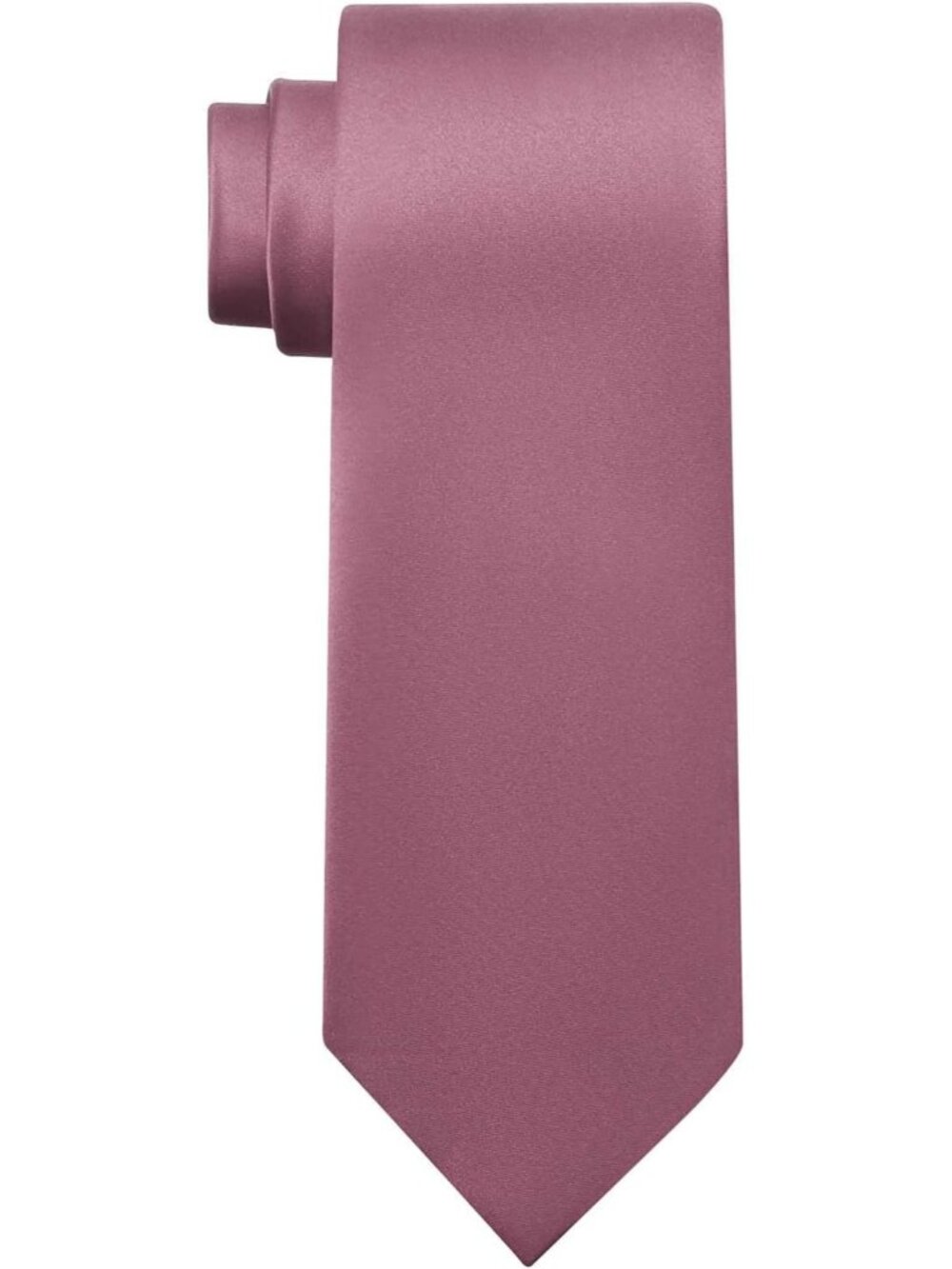 Men Dusty Rose Solid Microfiber Plain Formal Silk Necktie For Business Dress Tie